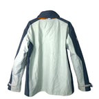 Tribord Women's Gray and Blue Waterproof Hooded Ski Jacket
