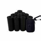 Dog Poop Bags with Dispenser – 150 Count Leak-Proof Pet Waste Bags, 10 Refill Rolls, Unscented & Tear-Resistant – Includes Fabric Cylinder or Plastic Bone Dispenser