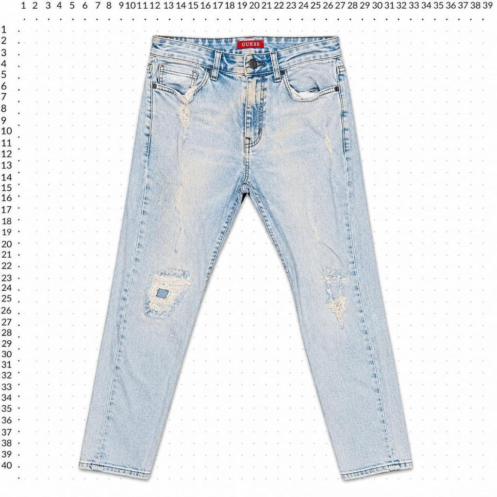 Guess slim tapered distressed jeans