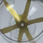 Hand Painted Gold Wine Glasses Set of 4 | Luxury Modern Stemware for Dinner Parties, Holidays & Gifts | Unique Decorative Wine Glass Set | Hand Wash Only