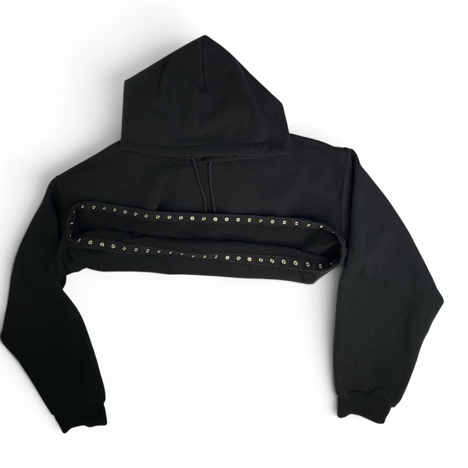 Opening Ceremony Black Cropped Studded Hoodie M/L