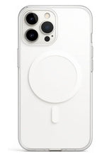 Clear Magnetic Cell Phone Case, Transparent Slim Protective Cover with Magnetic Ring, Wireless Charging Compatible for iPhone