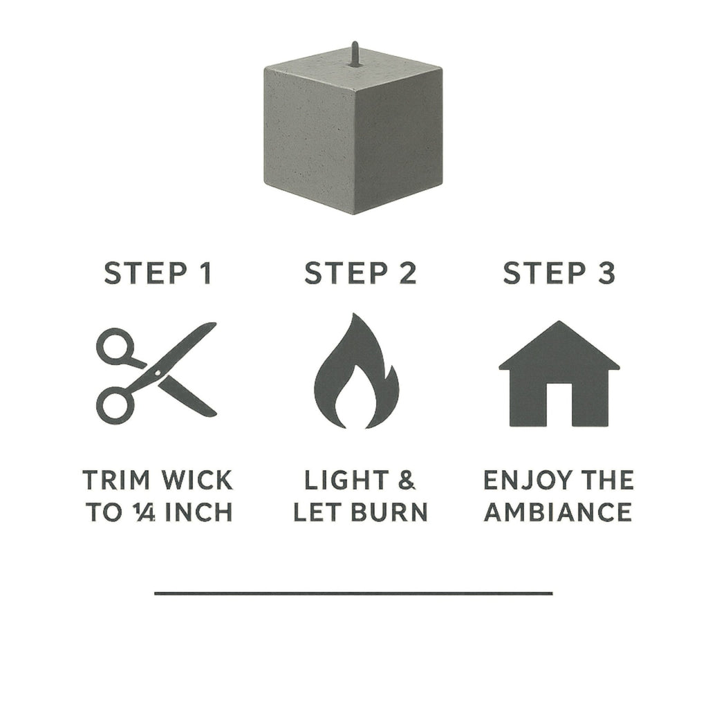 Soft Timber — Warm Vanilla Cedar Candle (Large Stone Block) — 14 oz / 35 oz