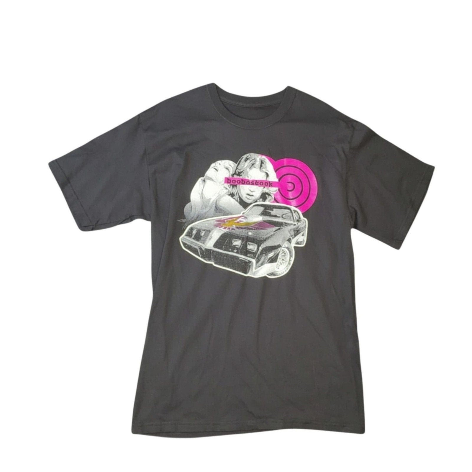 Vintage Hoobastank Band T-Shirt Graphic Tee Charcoal Grey Size Large