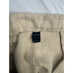 SHEIN Slub Texture High Waisted Straight Leg Pants in Oatmeal Beige