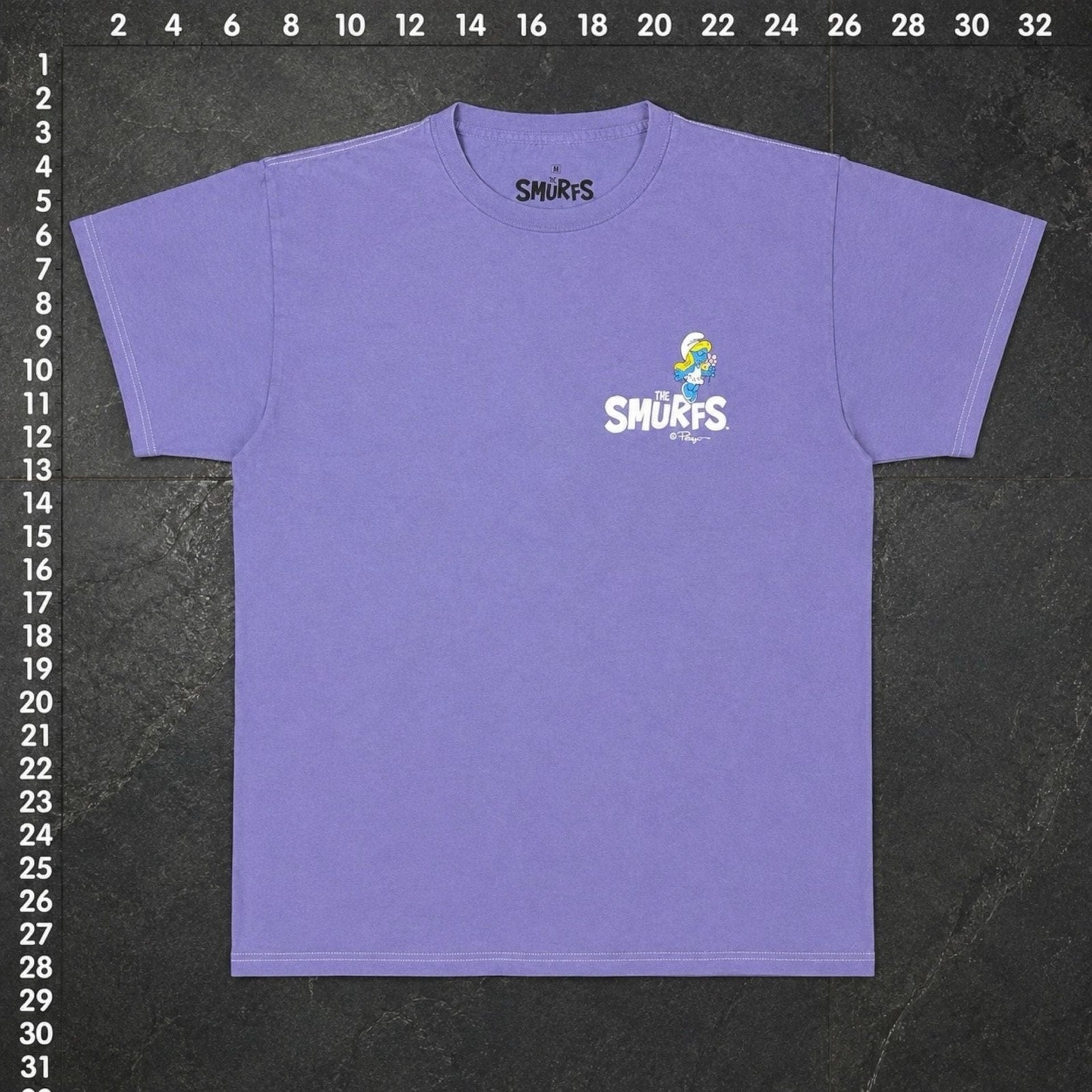The Smurfs Purple Mushroom Graphic T-Shirt