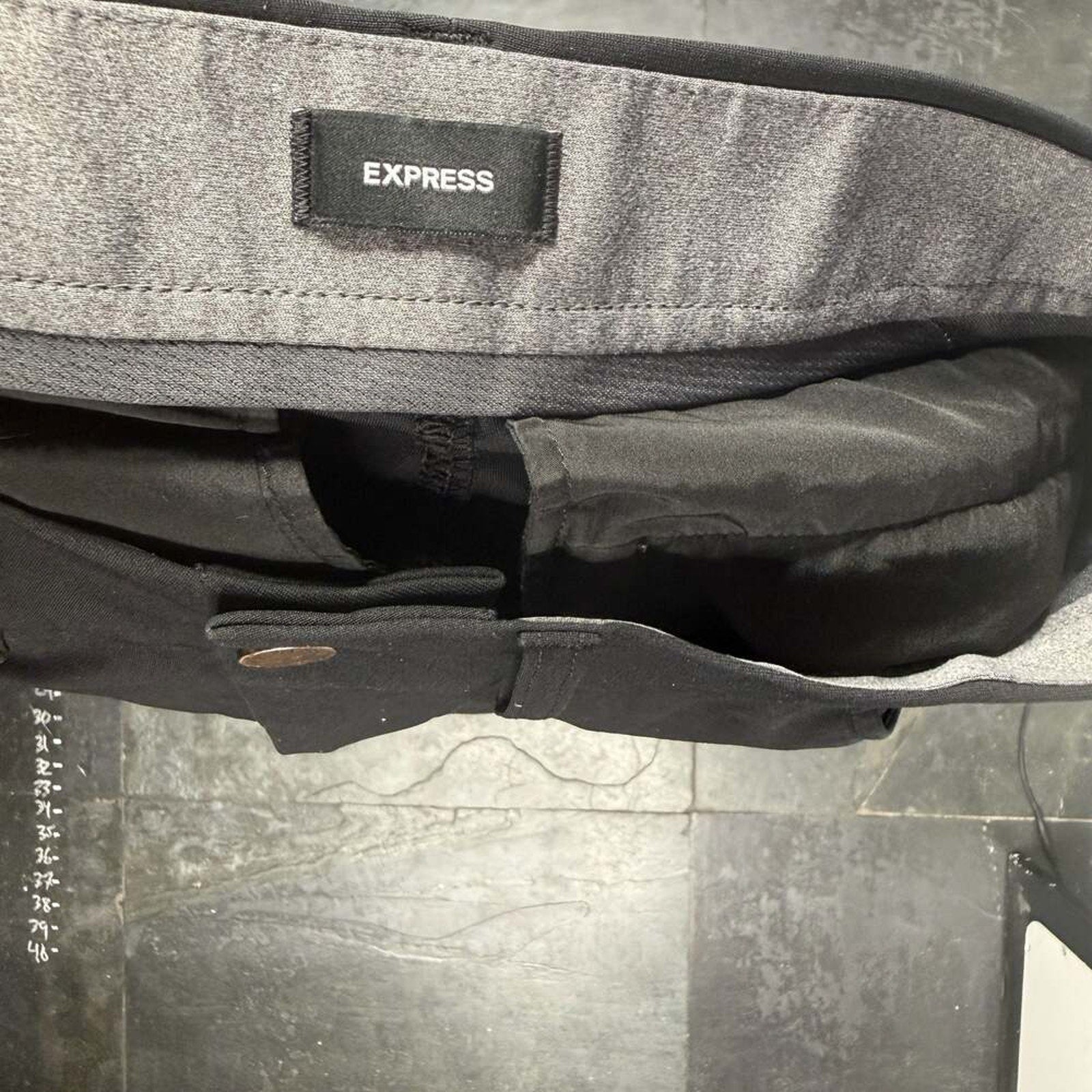 Express Slim Stretch Pants Black 29x30