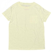 Cat & Jack Boys Short Sleeve Pocket T-Shirt, Cream Off-White, Size M