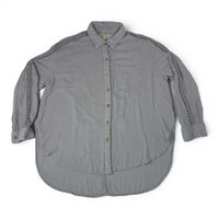 Vintage Havana Women's Gray Button Down Shirt Size M