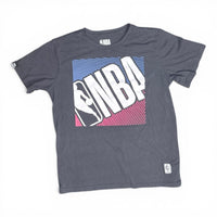 NBA Boys Logo Short Sleeve Graphic T-Shirt Black Youth Size XL (18-20)
