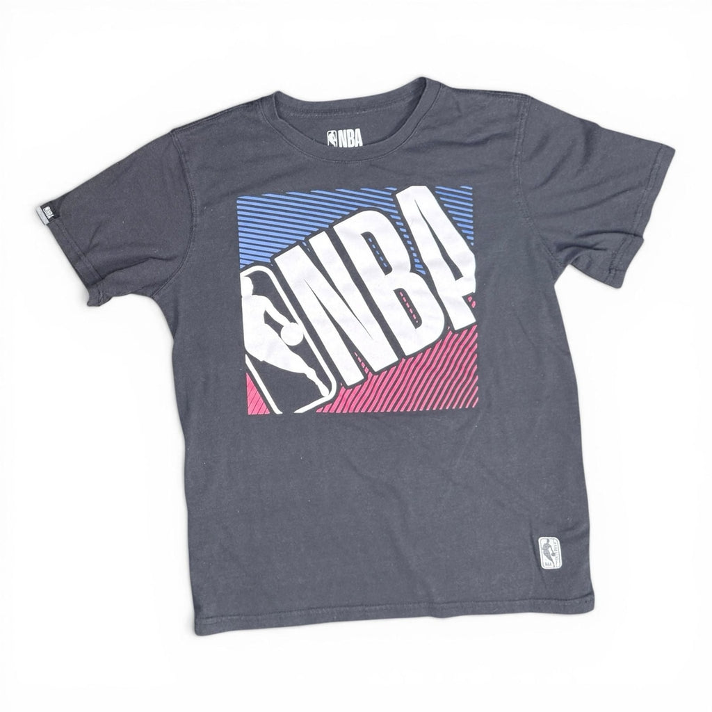 NBA Boys Logo Short Sleeve Graphic T-Shirt Black Youth Size XL (18-20)