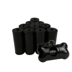Dog Poop Bags with Dispenser – 150 Count Leak-Proof Pet Waste Bags, 10 Refill Rolls, Unscented & Tear-Resistant – Includes Fabric Cylinder or Plastic Bone Dispenser