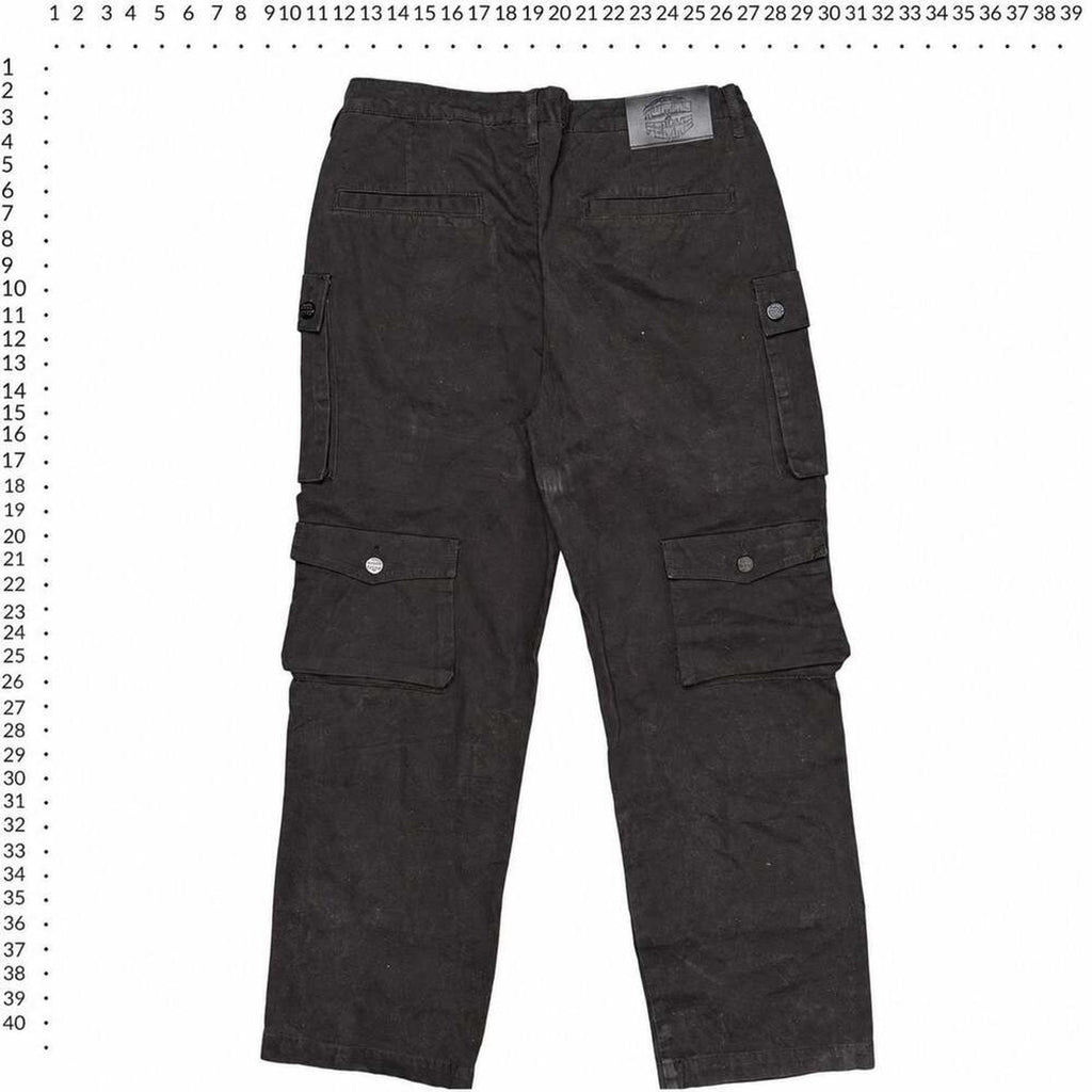 Homme + Femme Black Multi-Pocket Cargo Pants Size 36