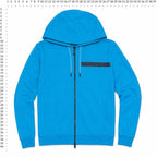 Armani Exchange Full-Zip Blue Hoodie – Size Small