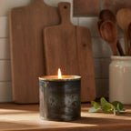 Midnight Cedar — Smoked Cedar + Sandalwood Candle (Dark Metal Round) — 24 oz