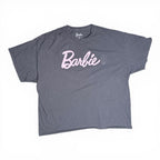 Barbie Logo Graphic T-Shirt Gray Pink XXXL Isaac Morris Mattel