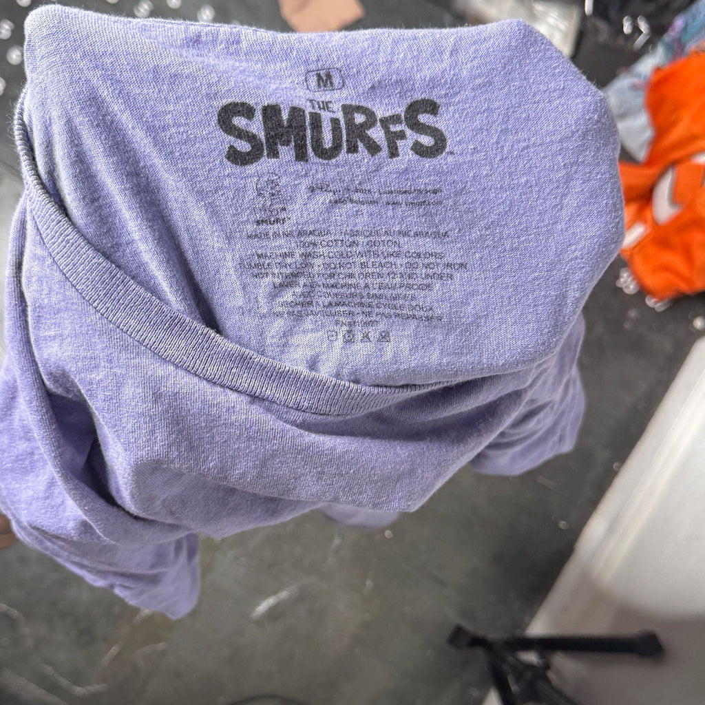 The Smurfs Purple Mushroom Graphic T-Shirt