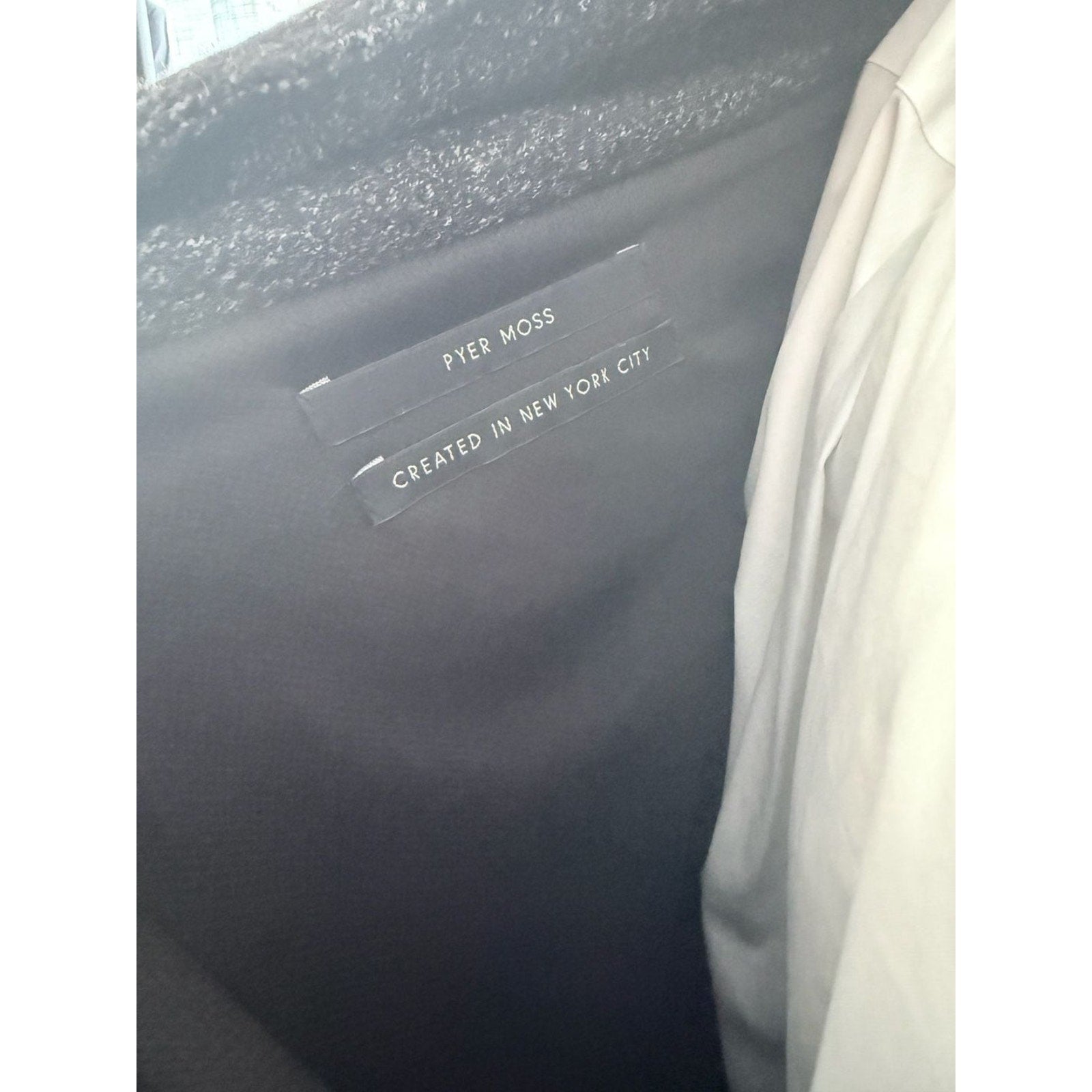 Black Marled Full-Zip Heavyweight Panel Hoodie