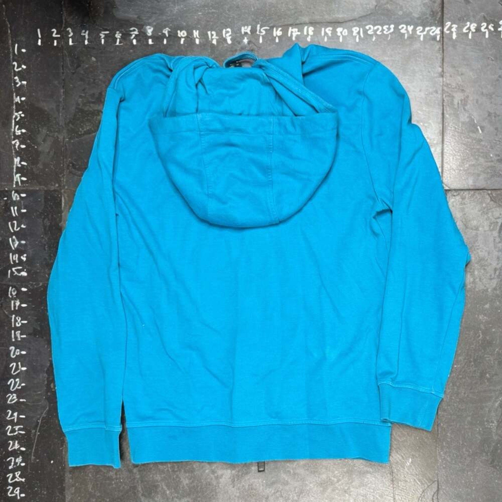 Armani Exchange Full-Zip Blue Hoodie – Size Small