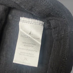 M.C.2 Black 100% Cotton V-Neck Pocket T-Shirt with Zipper Detail Size XL