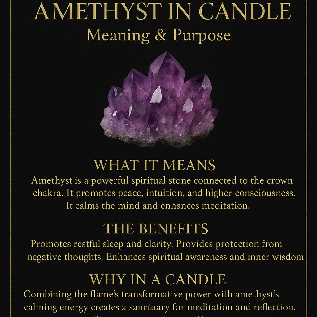 Moon Bloom Luxury Soy Wax Crystal Candle  8 oz