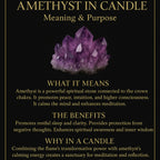 Moon Bloom Luxury Soy Wax Crystal Candle  8 oz