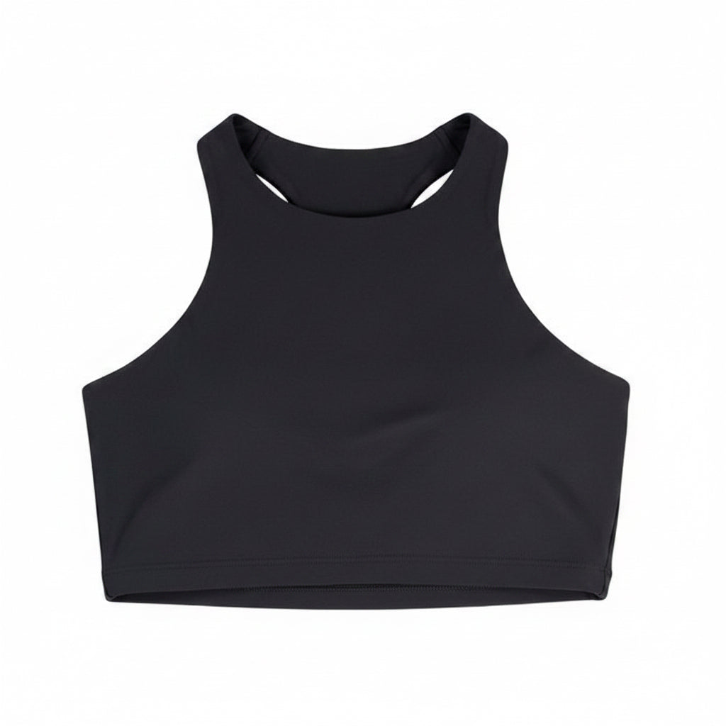 Black tank top on a white background
