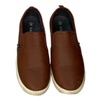 Carter's Toddler Boys Ricky Brown Faux Leather Slip-On Sneakers