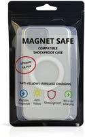Clear Magnetic Case for iPhone 16 Pro, Transparent Slim Protective Cover, Magnetic Ring, Wireless Charging Compatible