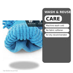 Chenille Microfiber Car Wash Mitt (2 Pack) – Dual-Sided Ultra-Soft Scratch-Free Cleaning Glove with Elastic Cuff, Highly Absorbent for Cars, Trucks, Boats & Auto Detailing (Dark Blue)