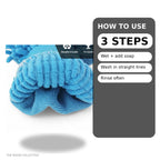 Chenille Microfiber Car Wash Mitt (2 Pack) – Dual-Sided Ultra-Soft Scratch-Free Cleaning Glove with Elastic Cuff, Highly Absorbent for Cars, Trucks, Boats & Auto Detailing (Dark Blue)