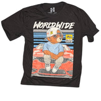 Launder Bailey OG Legend Worldwide Drip Bear Graphic T-Shirt Boy's Size 14/16