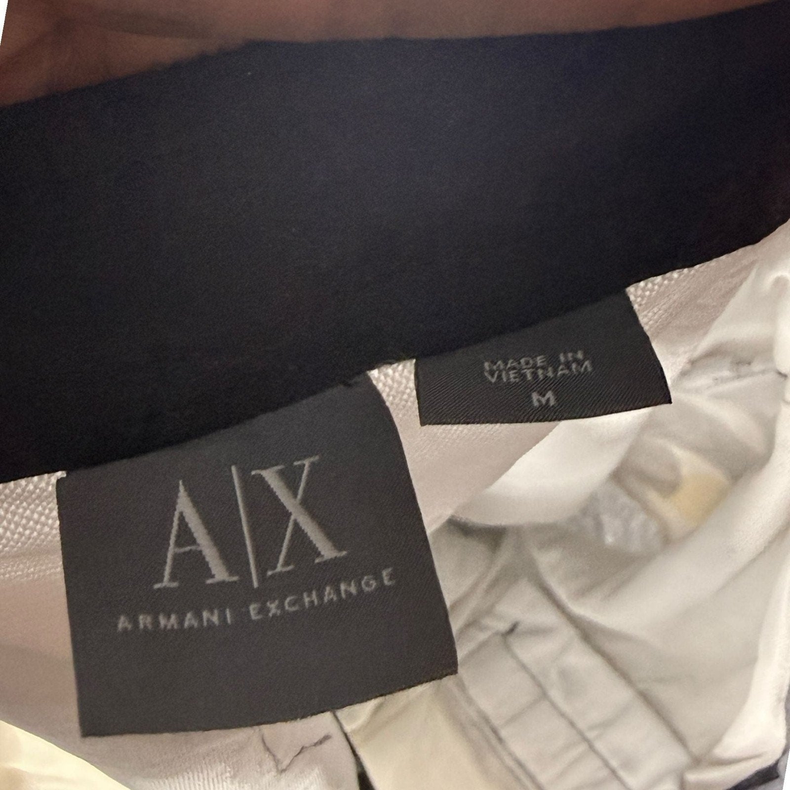 Armani Exchange Men's Board Shorts, Grey Floral Print Swim Trunks, Size M