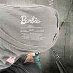Barbie Logo Graphic T-Shirt Gray Pink XXXL Isaac Morris Mattel