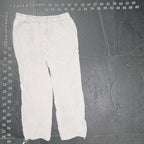 Nicole Miller New York Beige Drawstring Jogger Pants