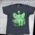 The Exorcist Men's Graphic T-Shirt Neon Green Pazuzu Statue Poster Art Black Siz