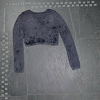Forever 21 Fuzzy Knit Cropped Open Front Cardigan in Charcoal Grey