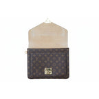 Louis Vuitton Monogram Monceau Top Handle Briefcase Bag Brown Vintage