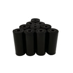 Dog Poop Bags with Dispenser – 150 Count Leak-Proof Pet Waste Bags, 10 Refill Rolls, Unscented & Tear-Resistant – Includes Fabric Cylinder or Plastic Bone Dispenser