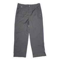 Zara Black Technical Utility Pants with Ankle Zips Size 32