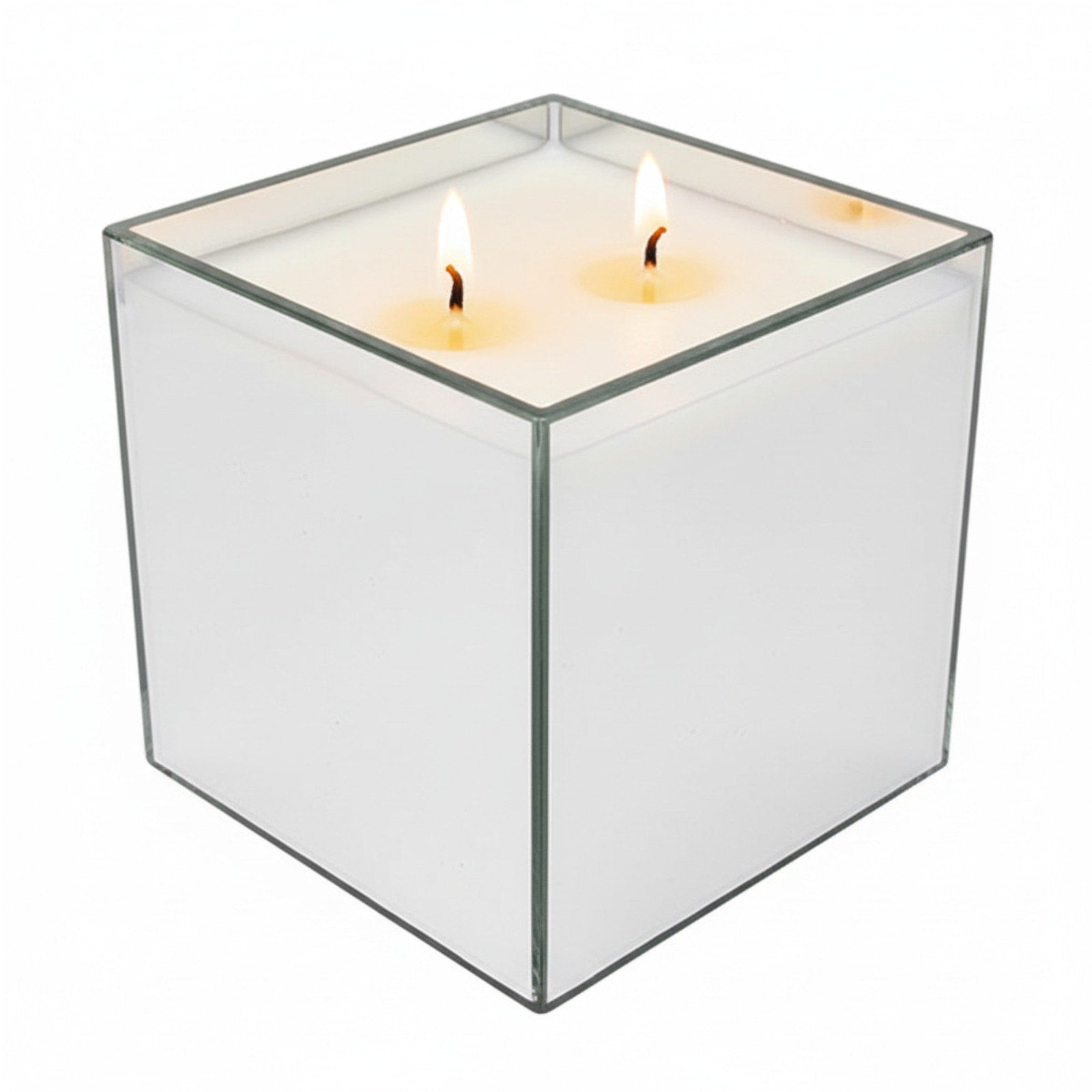 Black Glass — Luxury Mirrored Cube Candle
