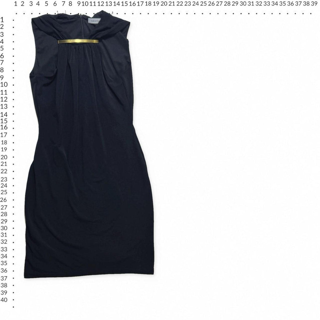 Calvin klein sleeveless black sheath