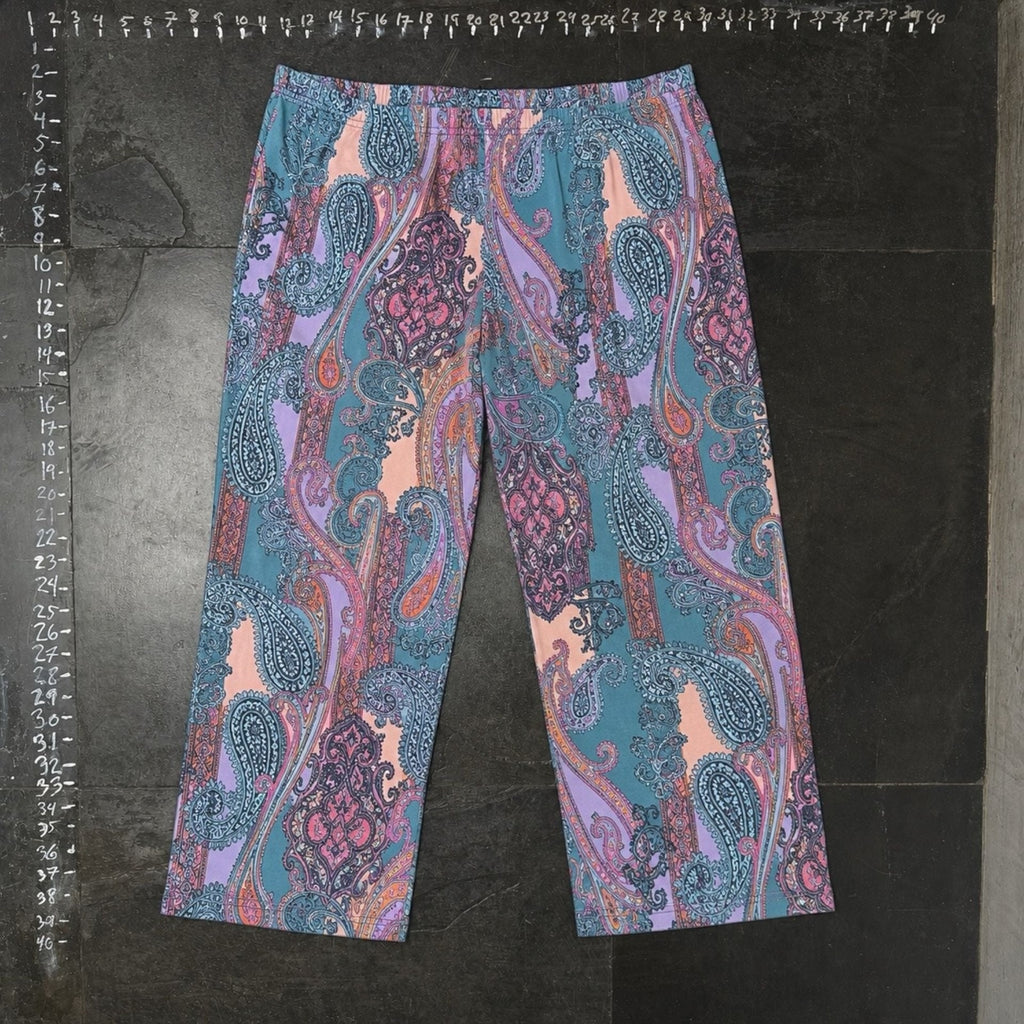 Soft Surroundings Paisley Print Drawstring Lounge Pants