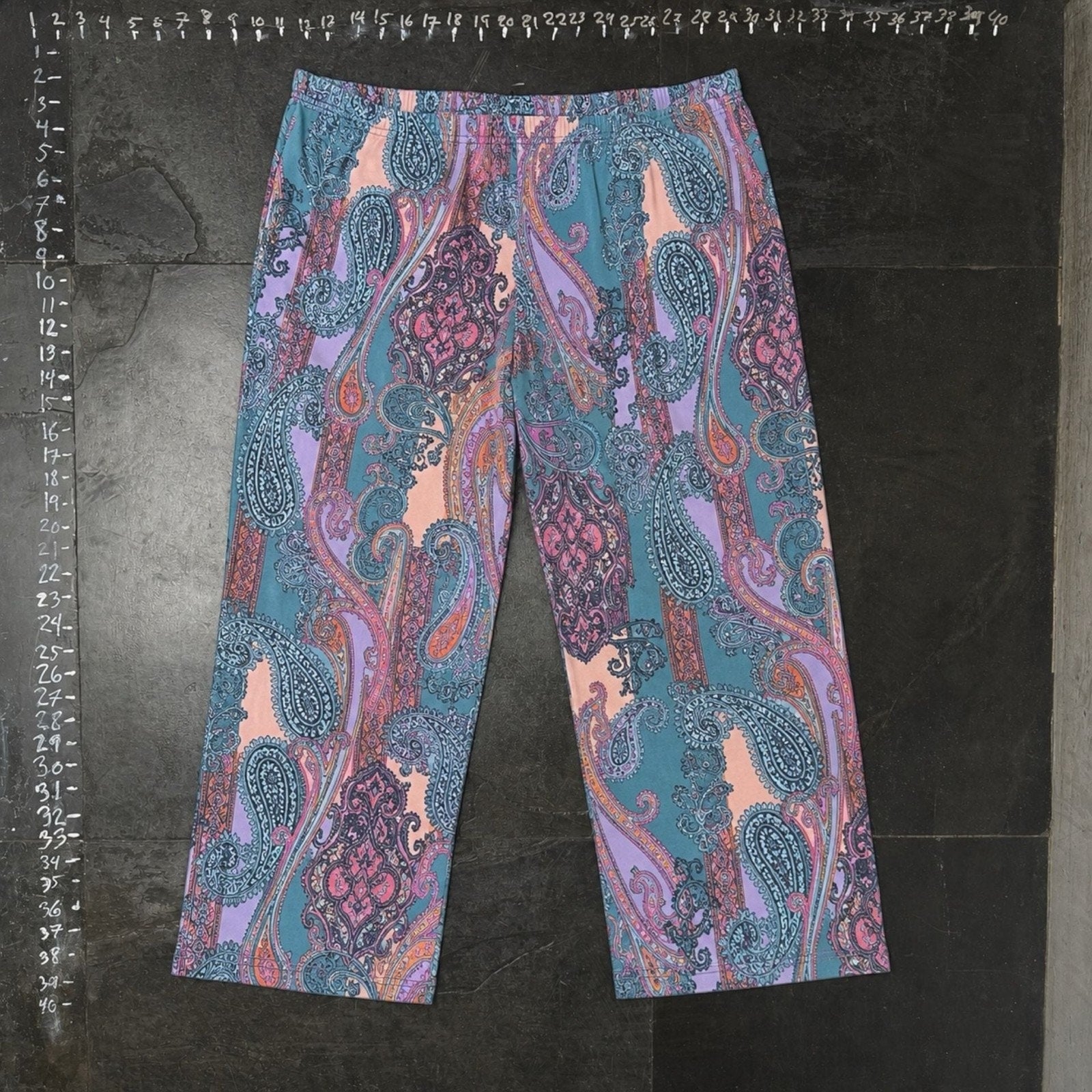 Soft Surroundings Paisley Print Drawstring Lounge Pants
