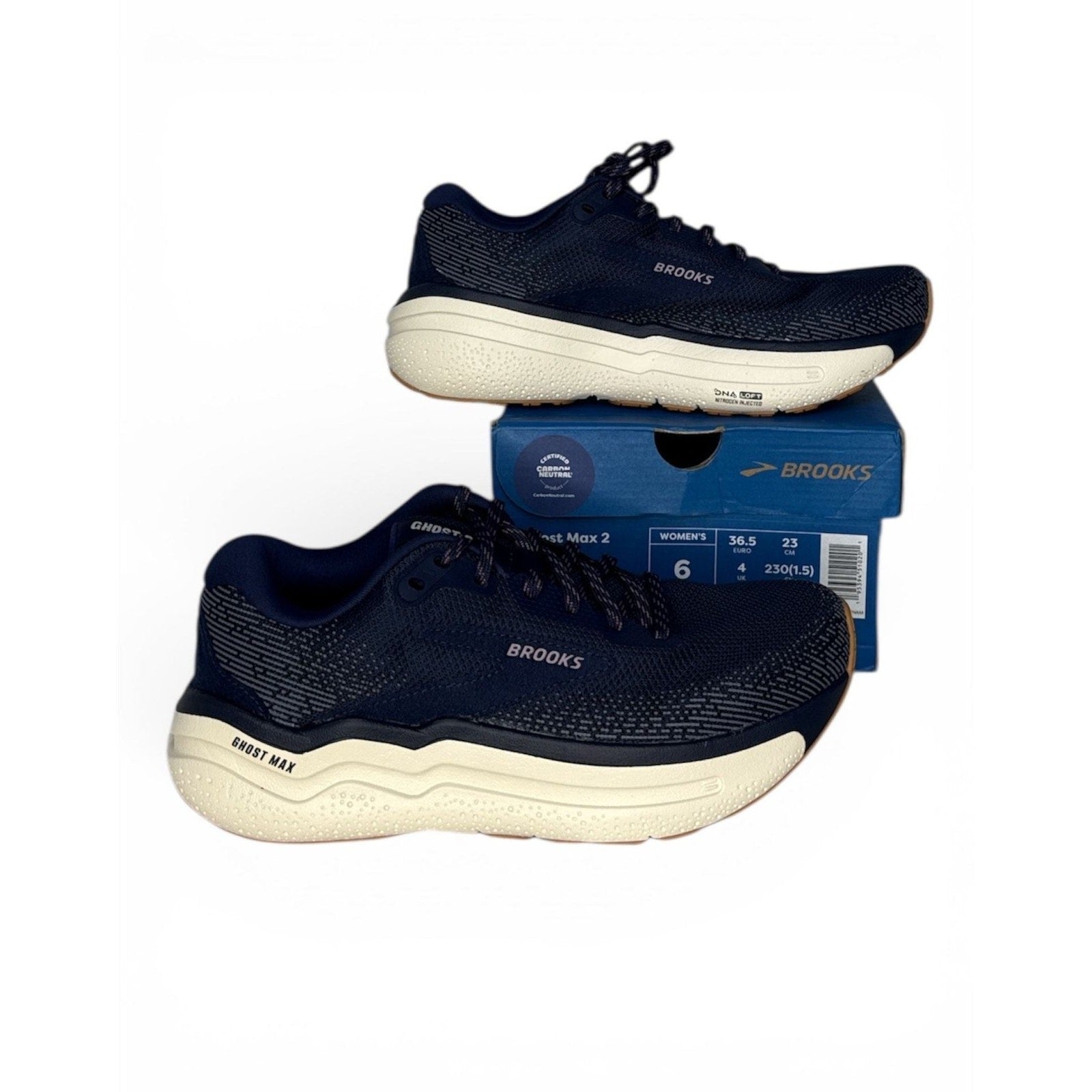 Brooks Ghost Max 2 Women's Running Shoes - Peacoat/Orchid/Coconut Milk