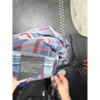 Parish Nation Men's 4XL Blue and Red Plaid Short Sleeve Button Down Shirt Parish Nation