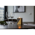 Quiet Sandalwood — Tall Rectangular Stone Candle (Sandalwood Calm Blend) — 12 oz / 20 oz