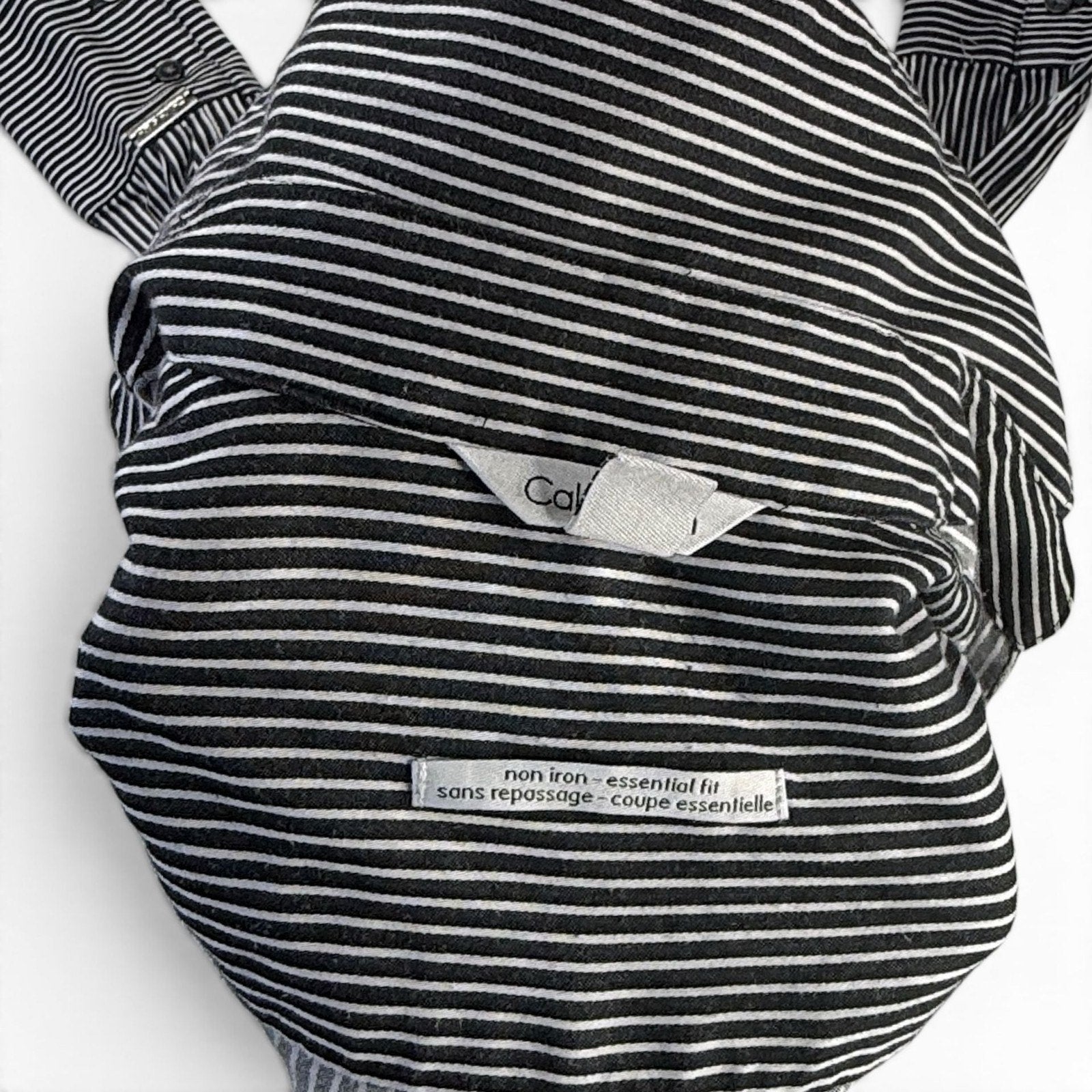 Calvin Klein Non-Iron Essential Fit Striped Button-Down Shirt
