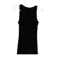 Gigi Parker Black Sleeveless Scoop Neck Midi Dress