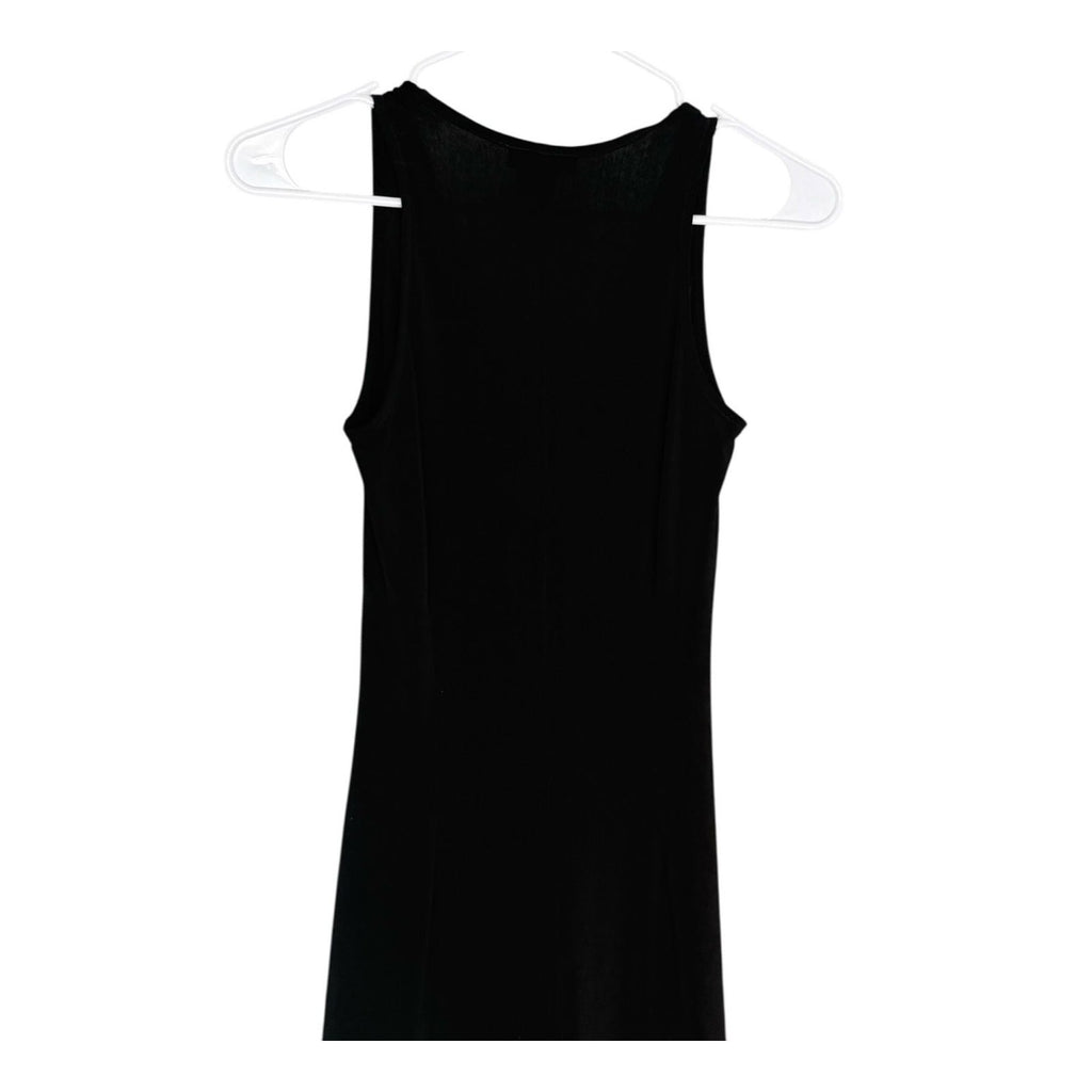 Gigi Parker Black Sleeveless Scoop Neck Midi Dress